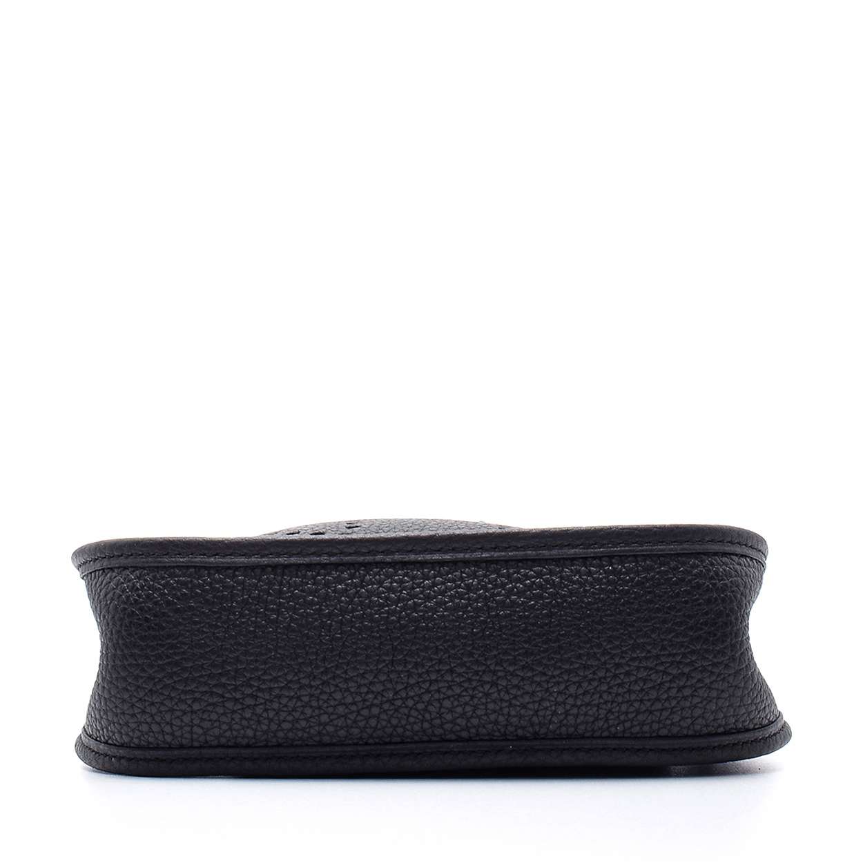 Hermes - Black Clemence Leather Mini Evelyne Bag